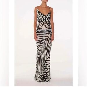 stunning Zebra Maxi Dress like rat boa